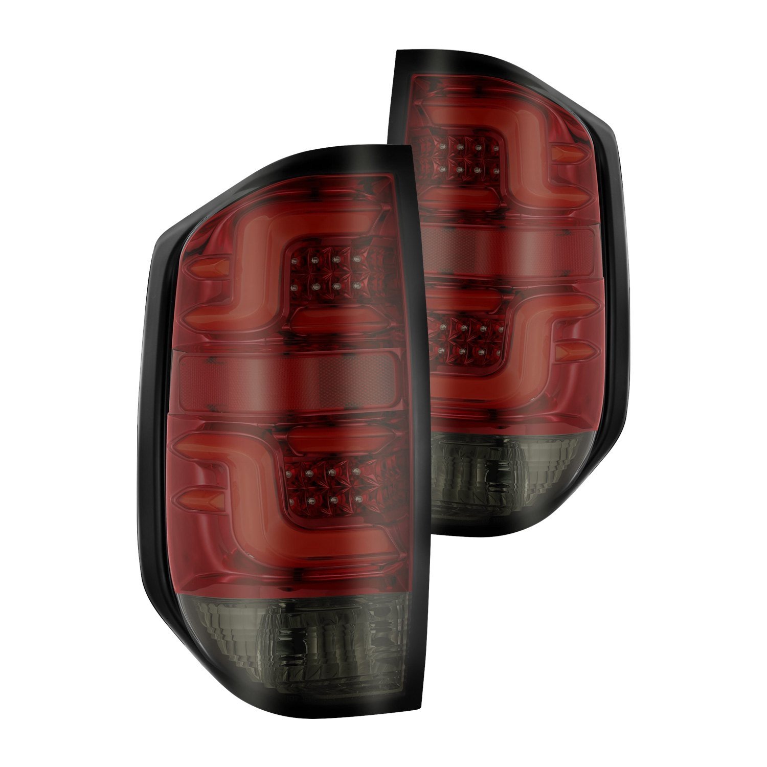 Alpharex Pro Series Red Smoke Fiber Optic Led Tail Lights