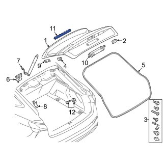 Audi E Tron Trunk Tailgate Seals CARID