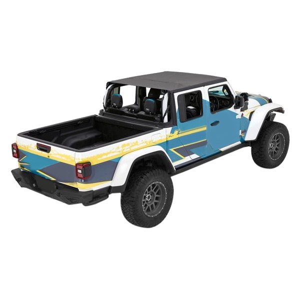 Bestop Jeep Gladiator Header Bikini Safari Cable Style Black