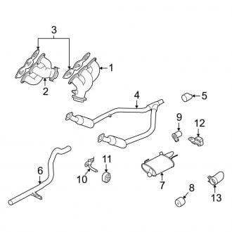 Ford Mustang Oem Exhaust Parts Systems Tips Carid