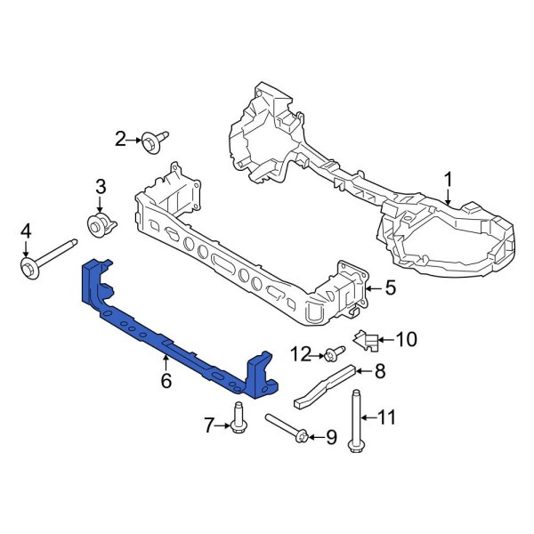 Ford OE DV6Z16A200B Front Radiator Support Tie Bar