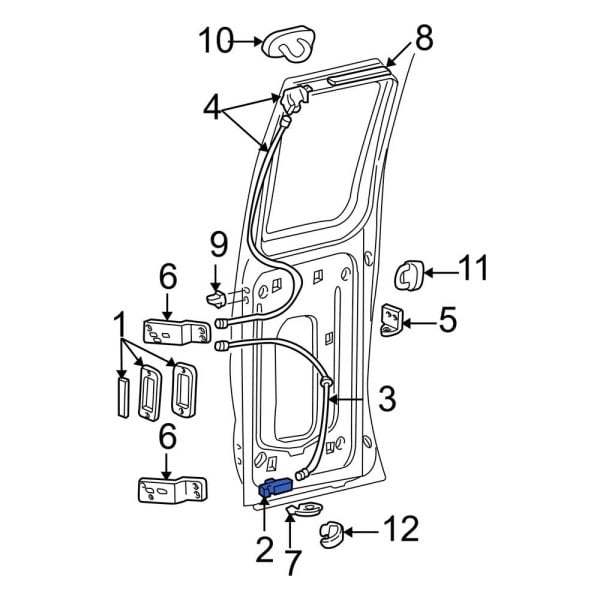 Ford Oe Ac Z A B Door Latch Assembly