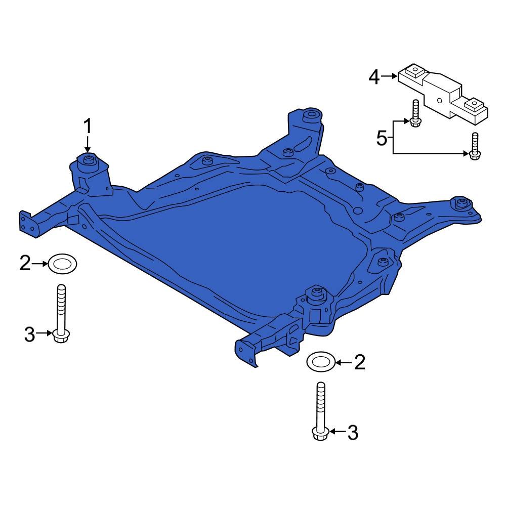 Ford Oe K Gz C C Front Suspension Subframe Crossmember