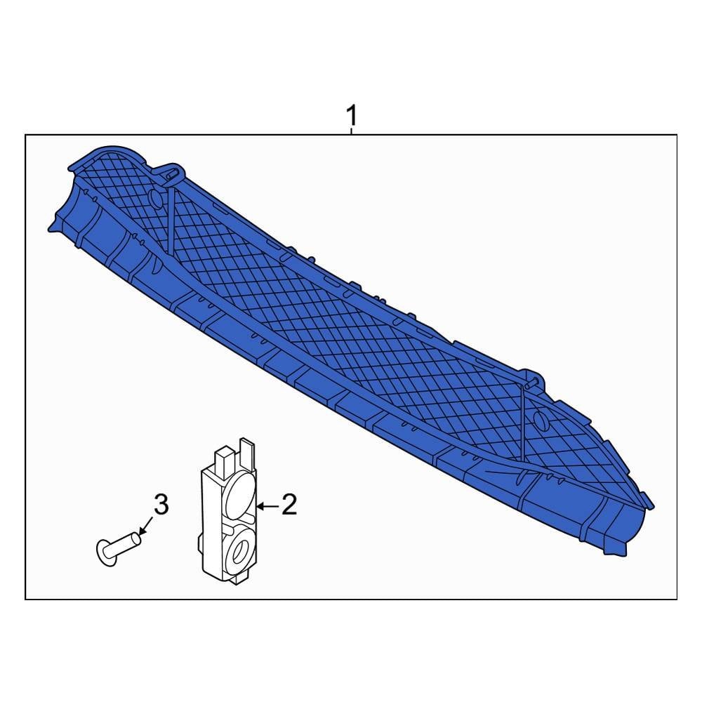 Ford Oe Lk Z B Front Radiator Shutter Assembly