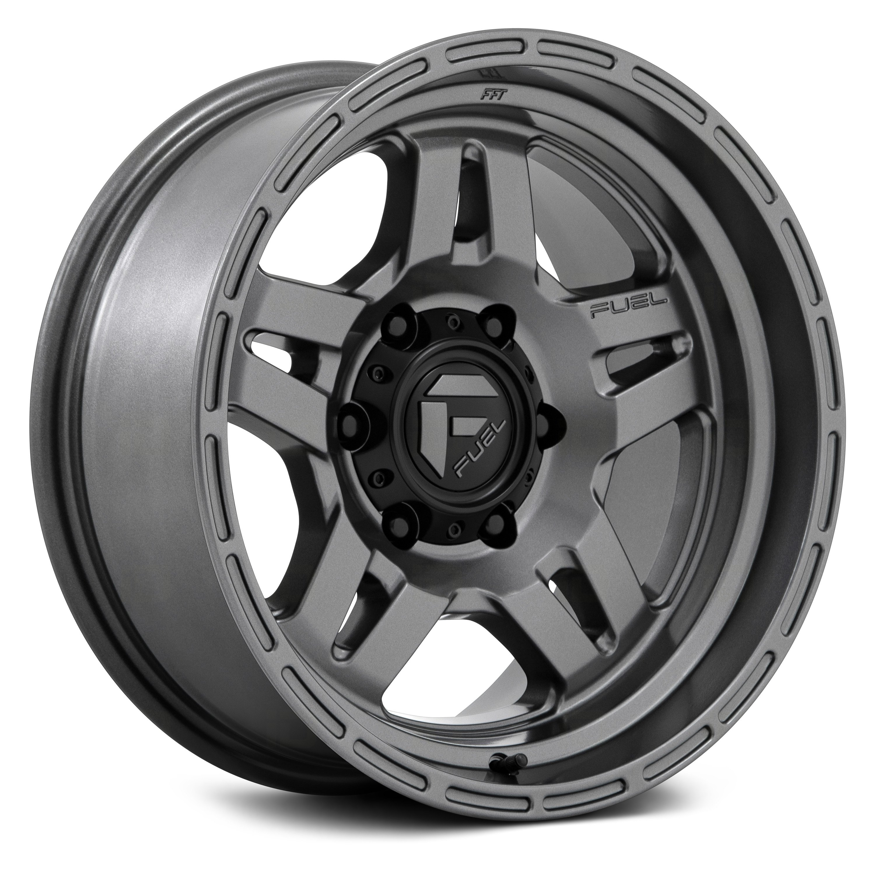 Fuel D Oxide Wheels Matte Gunmetal Rims