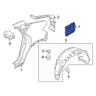 Genesis Gv Replacement Fender Moldings Trim Carid