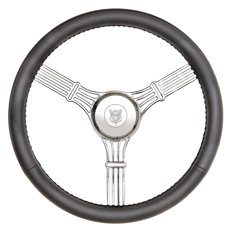 GT Performance Ford F1 1950 3 Spoke GT5 Retro Banjo Style Black