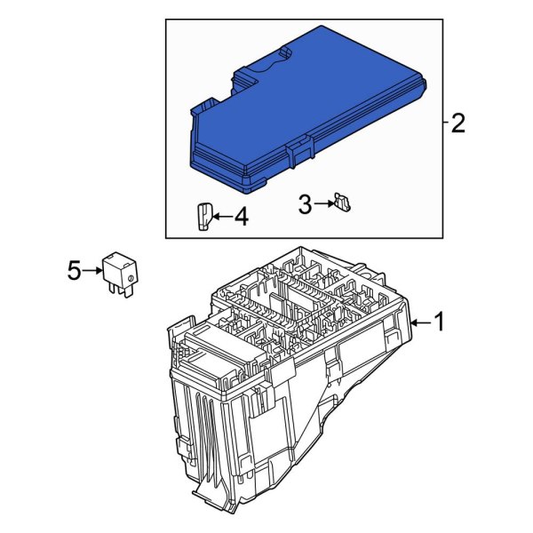 Honda OE 38256T20A01 Fuse And Relay Center Cover