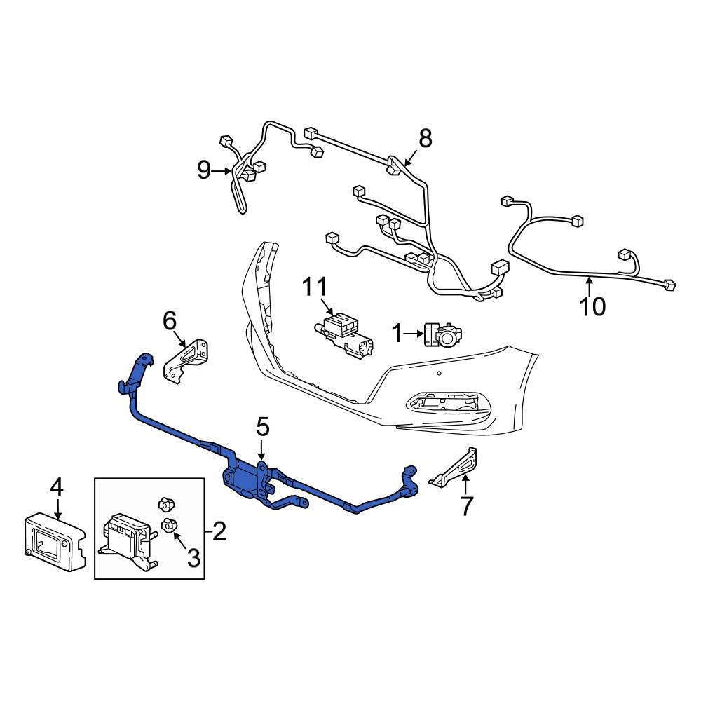 Honda Oe Tvaa Center Cruise Control Distance Sensor Bracket