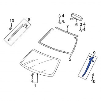 Honda Cr V Window Trim Moldings Pillar Posts Carid