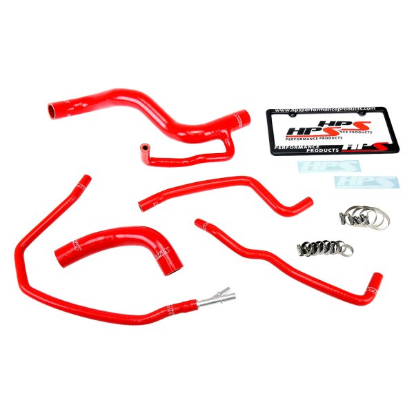 Hps Red Silicone Engine Coolant Radiator Hose Kit Pc