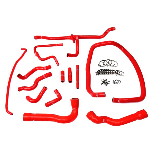 Hps Red Silicone Radiator And Heater Hose Kit