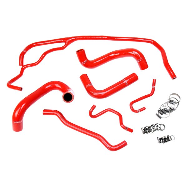 Hps Red Silicone Engine Coolant Radiator Hose Kit