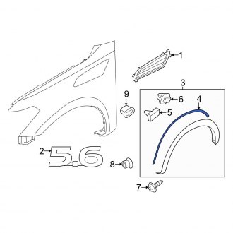 Infiniti Qx Replacement Fender Seals Front Rear Carid