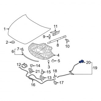 Infiniti Qx Hood Release Cables Handles Carid