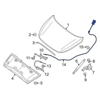 Infiniti Jx Hood Release Cables Handles Carid