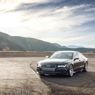 Stunning Matte White Audi RS7 Sitting On Black ADV1 Custom Wheels