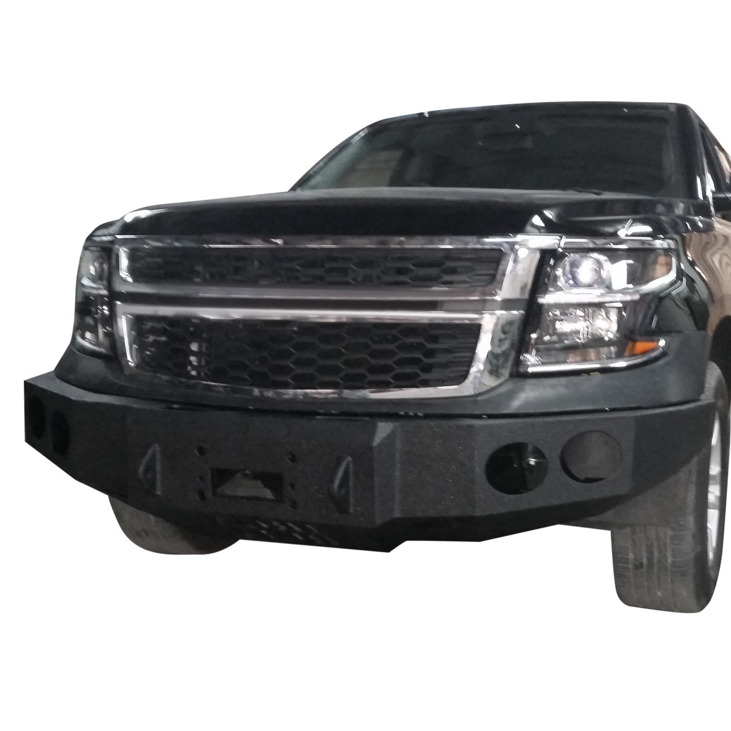 Iron Bull Bumpers Chevy Tahoe 2015 Full Width Black Front Winch HD