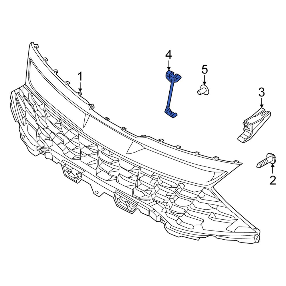 Kia Oe R Front Right Grille Reinforcement