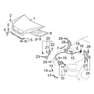 Lexus Is Hood Release Cables Handles Carid