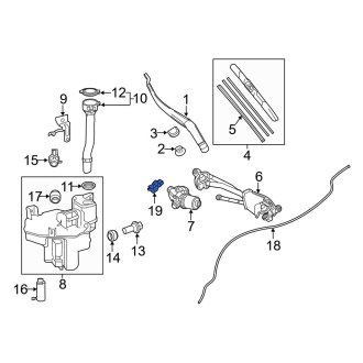 Lexus ES250 Washer Nozzles Parts CARID