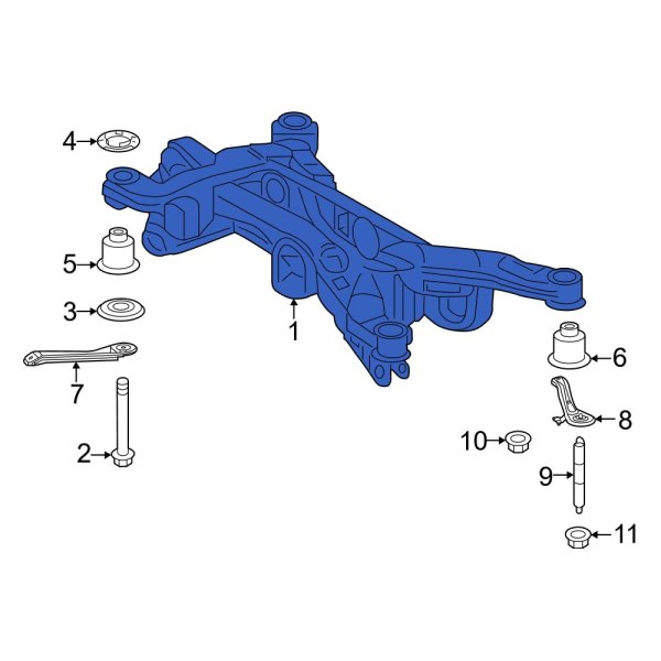 Lexus OE 5120642070 Rear Suspension Subframe Crossmember