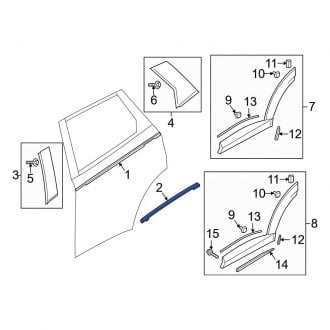 Mazda Cx Door Moldings Side Edge Belt Carid