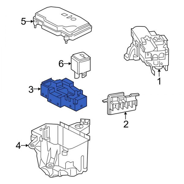 Mercedes Benz OE 2239066703 Front Fuse And Relay Center