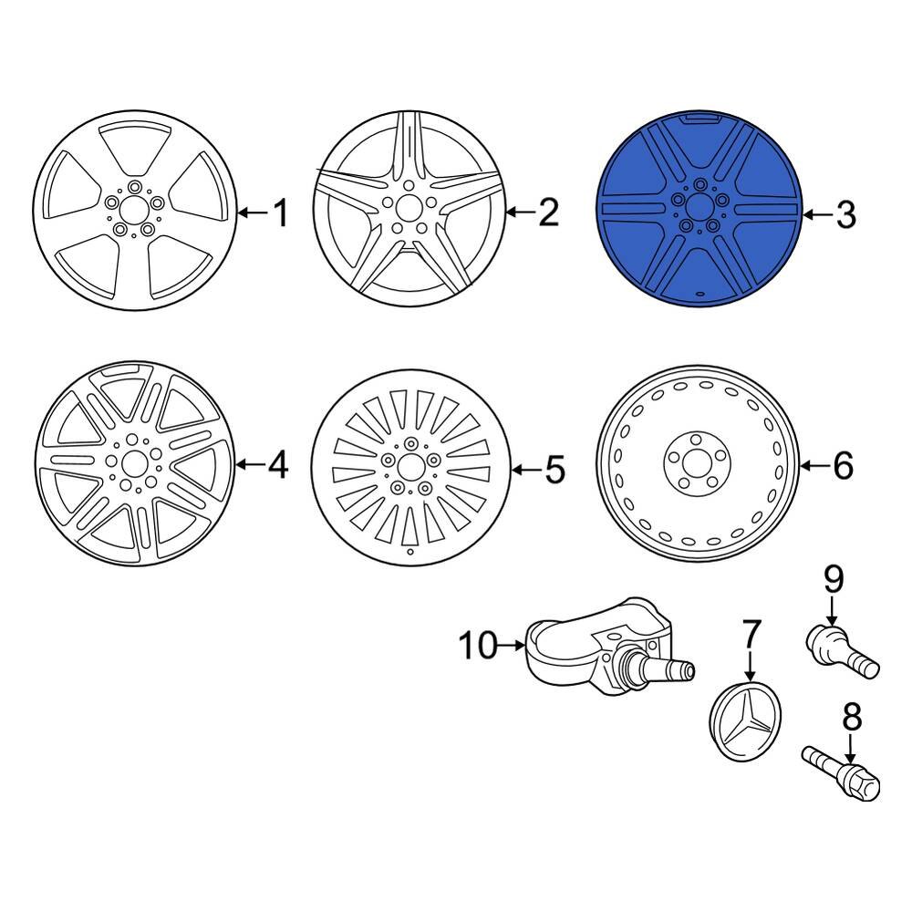 Mercedes Benz Oe Front Wheel