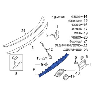 Mercedes Car Replacement Trunk Lids Parts Carid