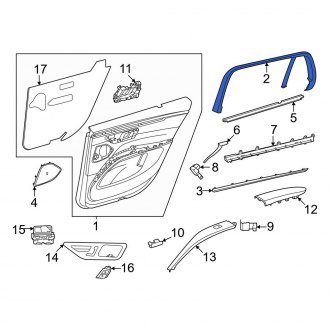 Mercedes EQS Window Trim Moldings Pillar Posts CARiD