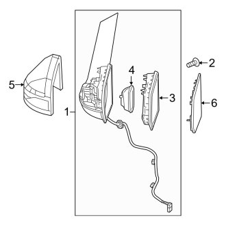 Mercedes Metris Oem Mirrors Towing Side View Carid