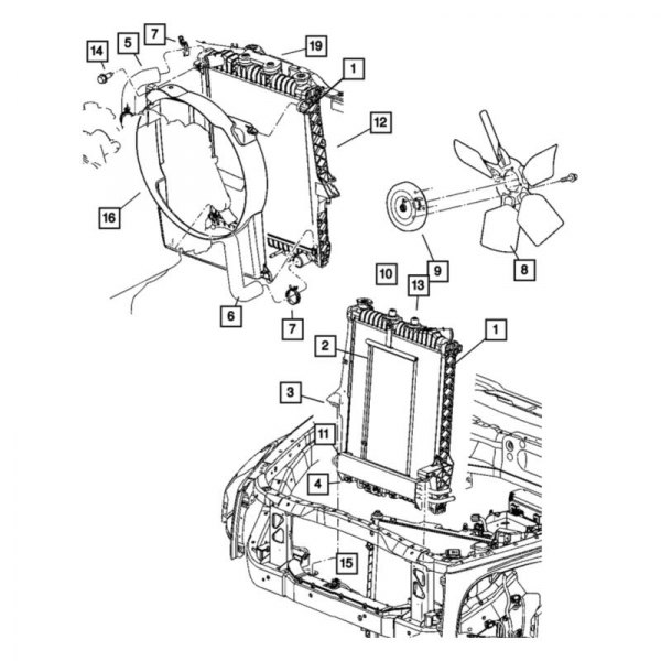 Mopar 52028987AA Engine Auxiliary Water Pump Hose