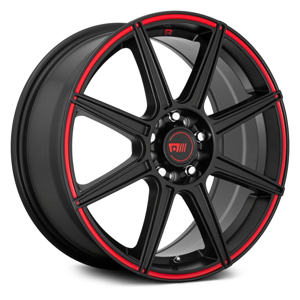 Motegi Racing Mr Cs Wheels Satin Black With Red Stripe Rims