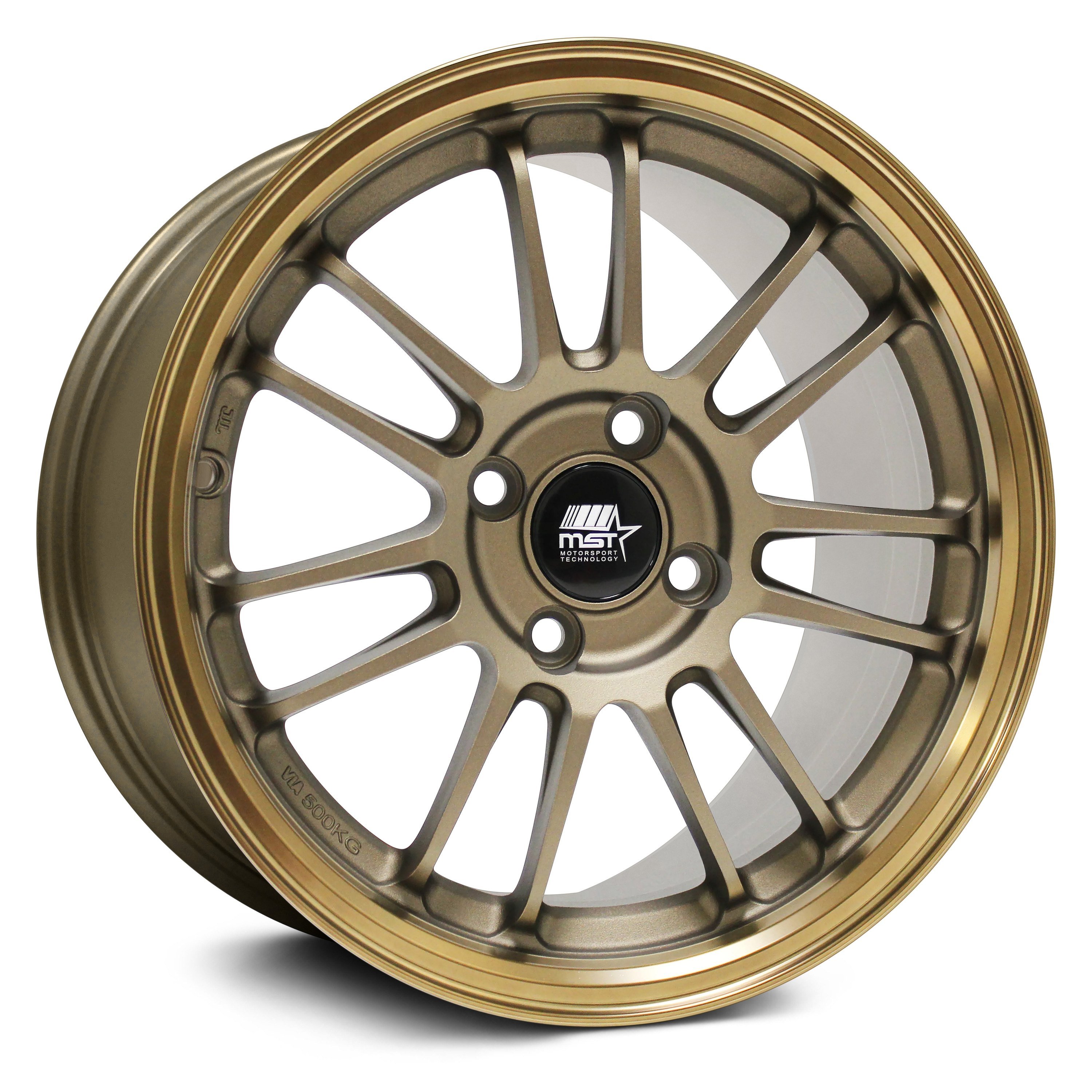 MST MT45 Wheels Matte Bronze With Bronze Machined Lip Rims