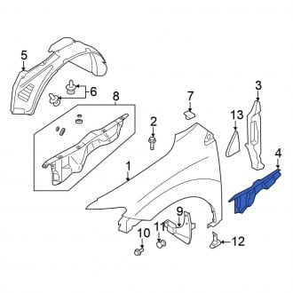 Nissan Murano Replacement Fender Seals Front Rear Carid