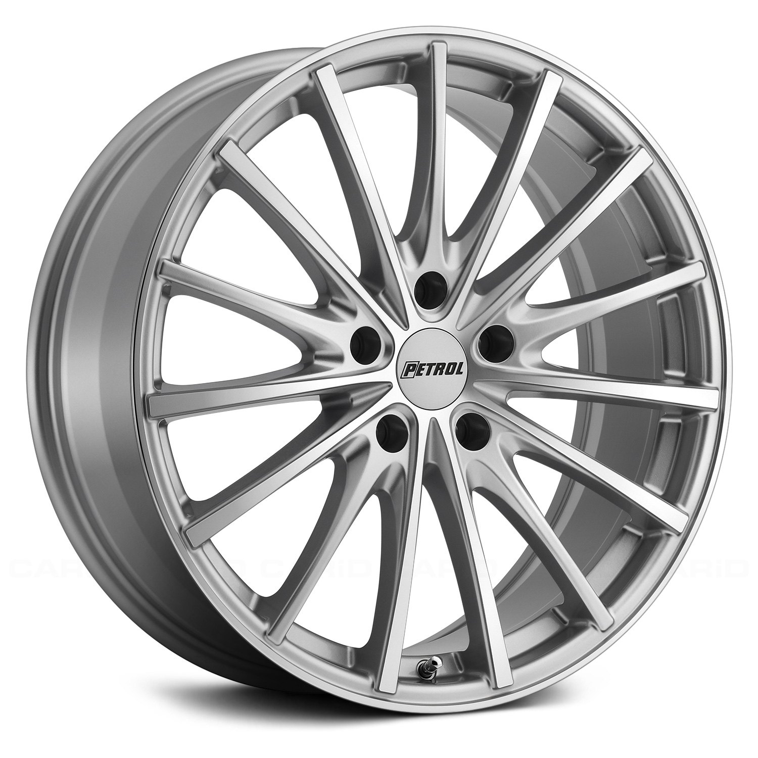 Petrol P A Wheels Silver With Machined Cut Face Rims