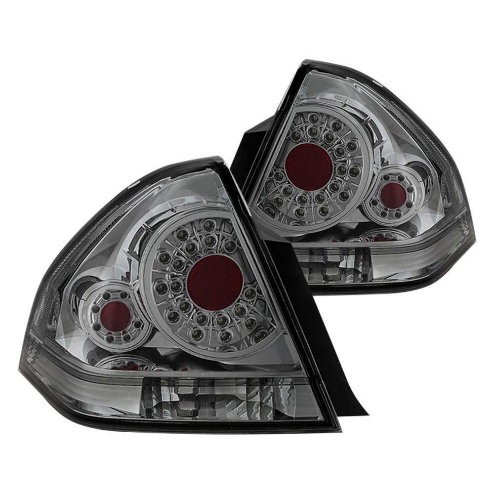 Spyder ALT JH CIM06 LED SM Chrome Smoke LED Tail Lights