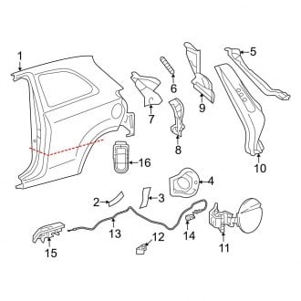 2017 Toyota Yaris OEM Quarter Panels Parts CARiD