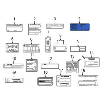 Toyota Technical Decals Carid
