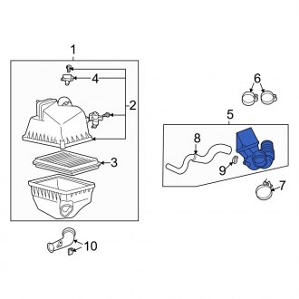 Toyota Highlander OEM Air Intake Parts Filters Manifolds CARiD