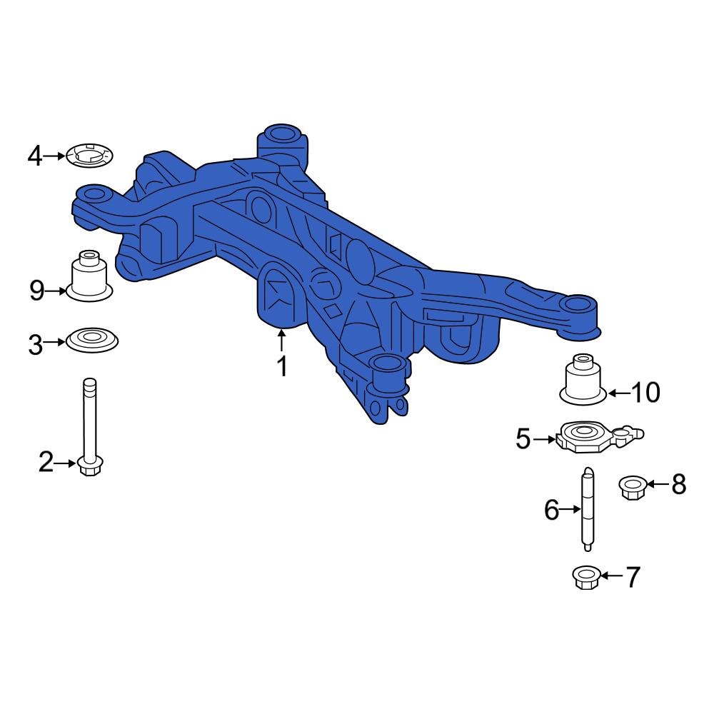 Toyota Oe Rear Suspension Subframe Crossmember