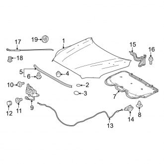 2024 Toyota Tacoma Hood Release Cables Handles CARiD