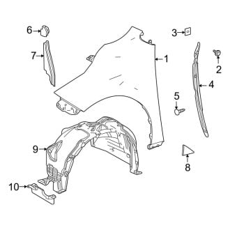 Toyota Sienna Oem Fenders Front Rear Inner Carid