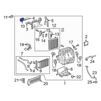 Toyota Bz X Hvac Heater Cores Seals Clamps Boxes Carid