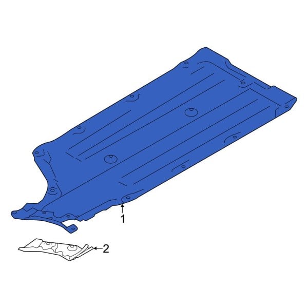 Toyota OE SU00308339 Left Floor Pan Splash Shield