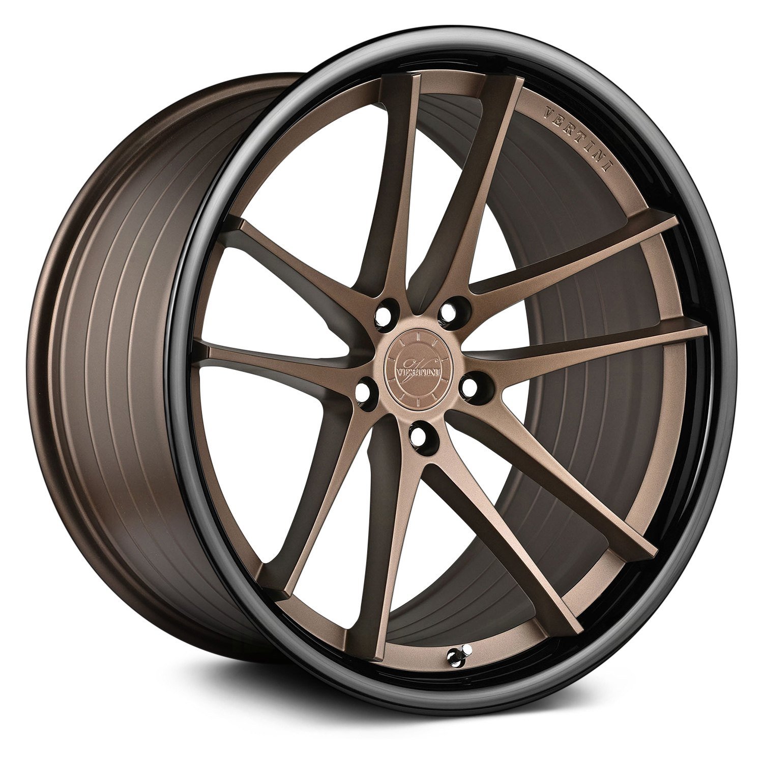 Vertini Rfs Wheels Satin Bronze With Gloss Black Lip Rims