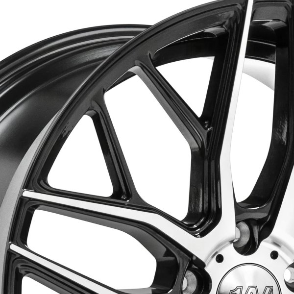 1AV® ZX11 Wheels - Gloss Black with Polished Face Rims
