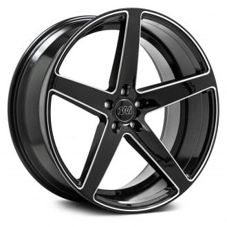 1AV® ZX9 Wheels - Gloss Black with Milled Edge Rims