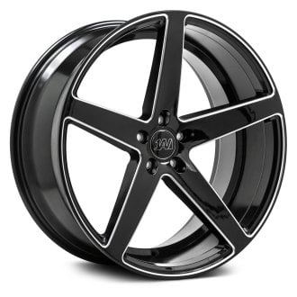 ai❤︎ 1AV® ZX9 Wheels - Gloss Black with Milled Edge Rims